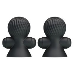 Pretty Love Rechargeable Nipple Suckers-Black